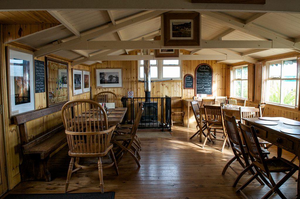 Wits End Cafe Sandsend Whitby Interior With Warm Log Burner